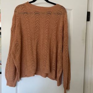 Lightweight coral sweater